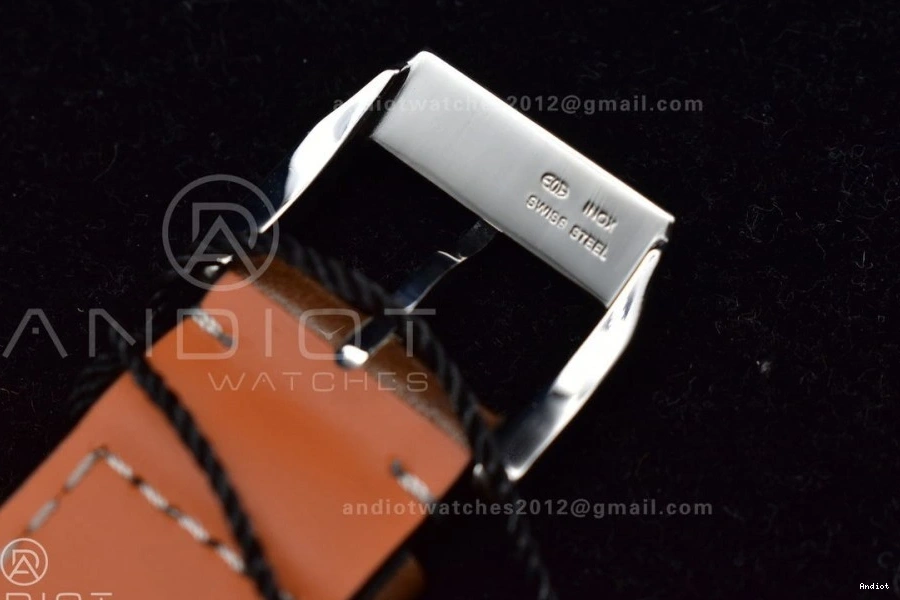 Strap Edition Green on 1:1 ZF Dial Brown V2 Pilot Chronograph A7750 IW377726 Leather Best 0408